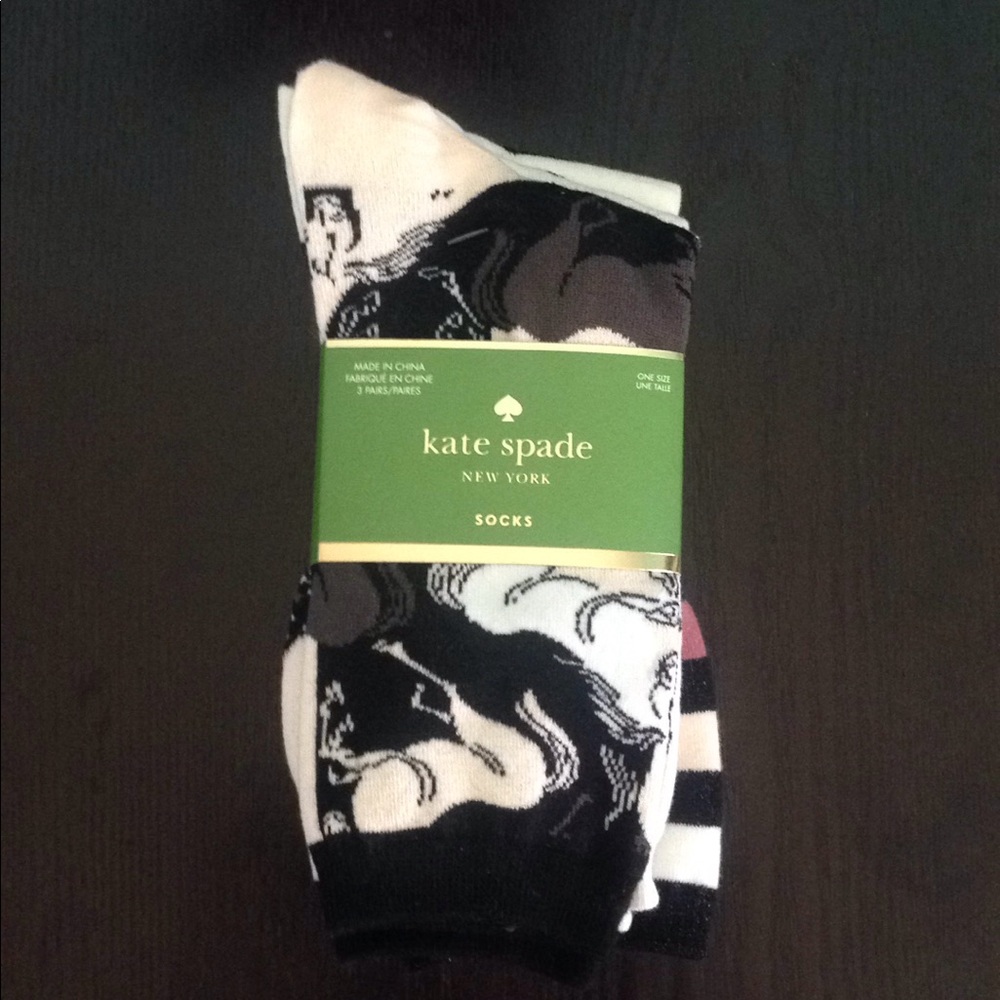 Kate Spade crew socks 3 pack